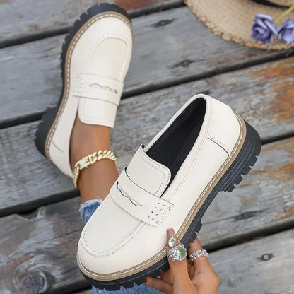 CAPUCINE | MOCASSINS À PLATEFORME STYLE COLLEGE