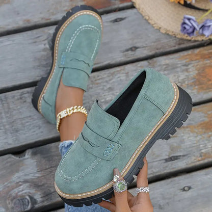 CAPUCINE | MOCASSINS À PLATEFORME STYLE COLLEGE