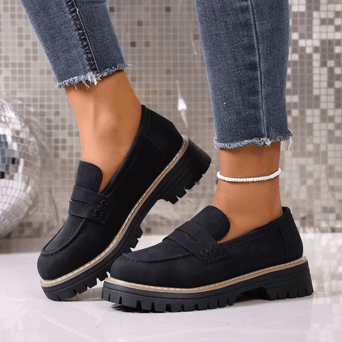 CAPUCINE | MOCASSINS À PLATEFORME STYLE COLLEGE