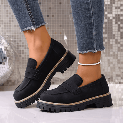 CAPUCINE | MOCASSINS À PLATEFORME STYLE COLLEGE