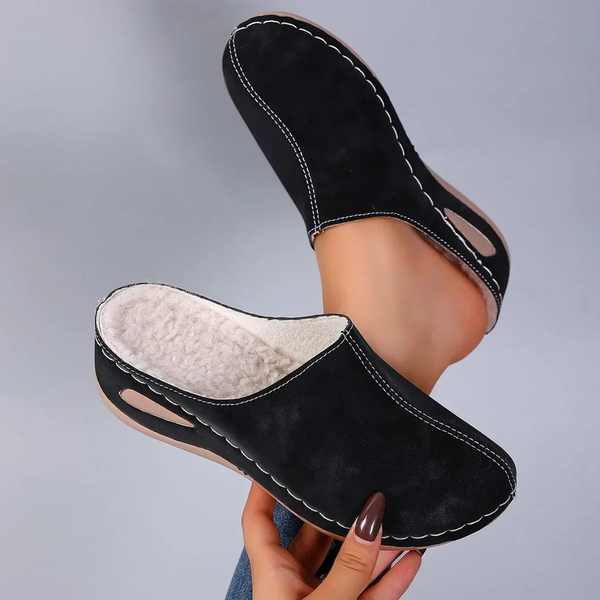 TIPHAINE | PANTOUFLES ORTHOPÉDIQUES CHAUDES POUR UN CONFORT QUOTIDIEN