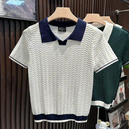 ERIC | POLO SHIRT EN TISSU RICCIO DE