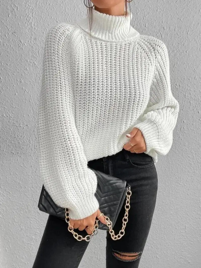 PRISCILLE | PULL LONG COL ROULÉ CONFORTABLE