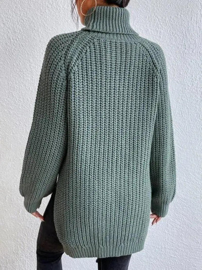 PRISCILLE | PULL LONG COL ROULÉ CONFORTABLE
