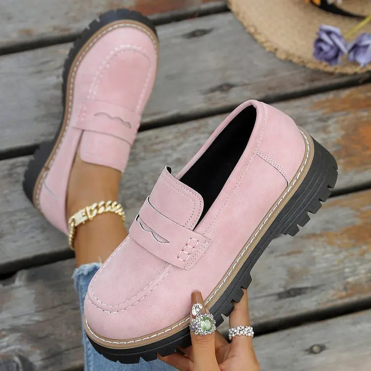 CAPUCINE | MOCASSINS À PLATEFORME STYLE COLLEGE