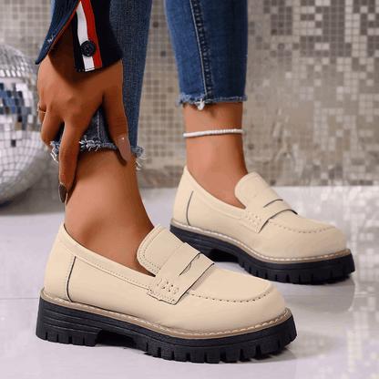 CAPUCINE | MOCASSINS À PLATEFORME STYLE COLLEGE