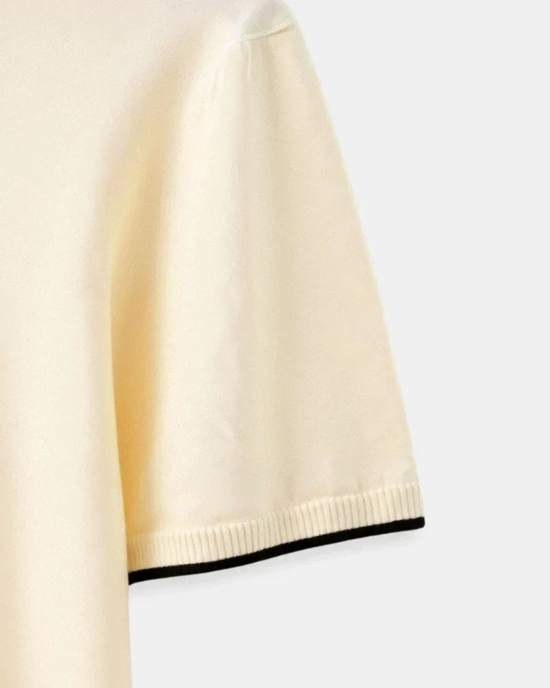 DENIS | POLO SUR MESURE EN PIQUÉ AVEC DÉTAILS CONTRASTANTS
