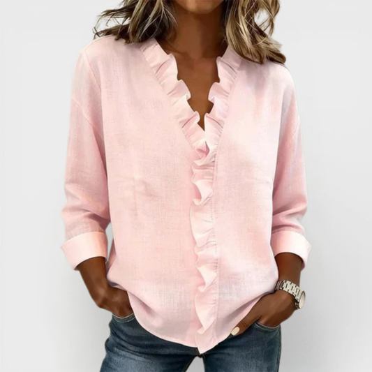 BERNADETTE | BLOUSE À VOLANTS