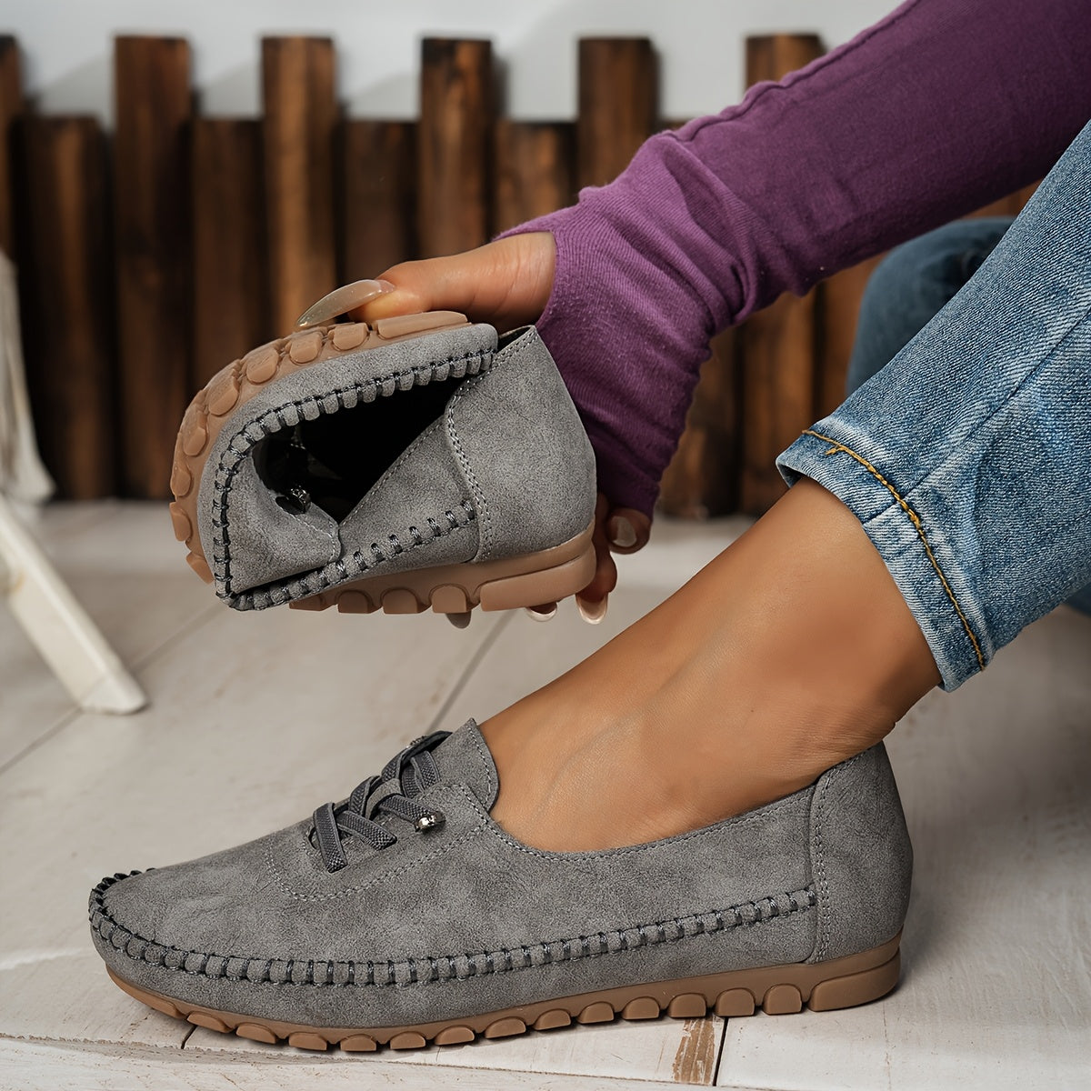 Chloé | Mocassins souples à soutien intégral pour pieds sensibles