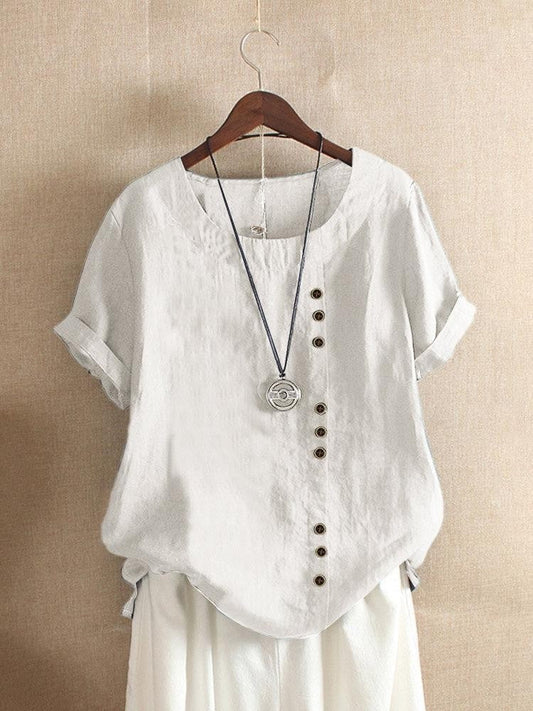VIVIANE | BLOUSE AÉRÉE AVEC PATTE DE BOUTONNAGE