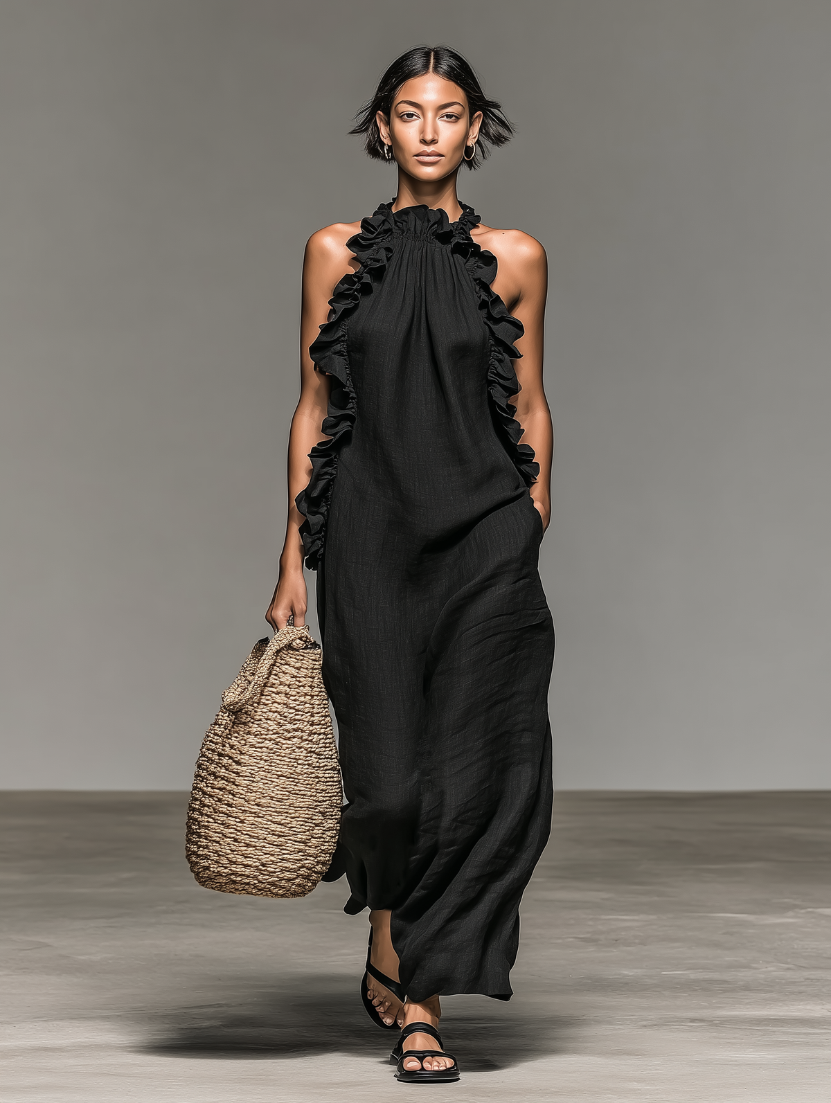 ALEXIA | ROBE LONGUE AVEC POCHES