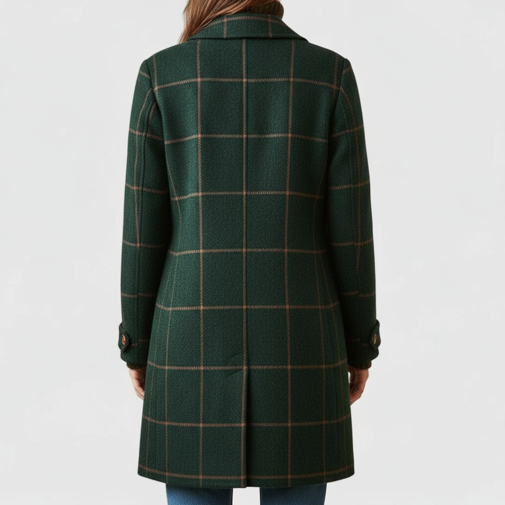 LILOU | MANTEAU À CARREAUX CLASSIQUE