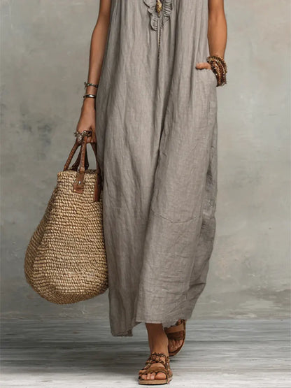 BLANCHE | ÉLÉGANTE ROBE MAXI D’ÉTÉ