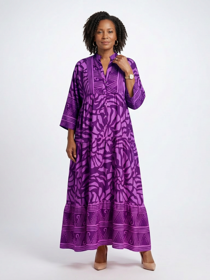 MONIQUE | ROBE MIDI À BOUTONS MARIELLE