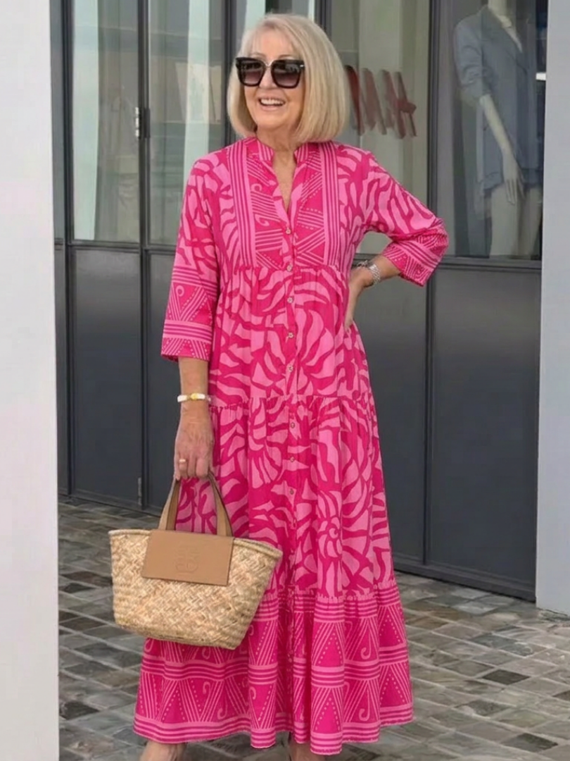 MONIQUE | ROBE MIDI À BOUTONS MARIELLE