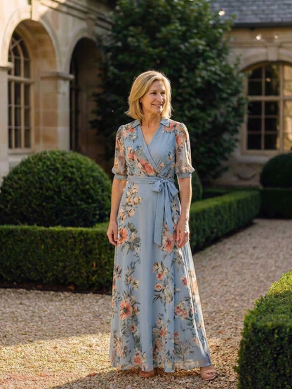 ALEXANDRA | ROBE MAXI À ENVELOPPE ELOWEN