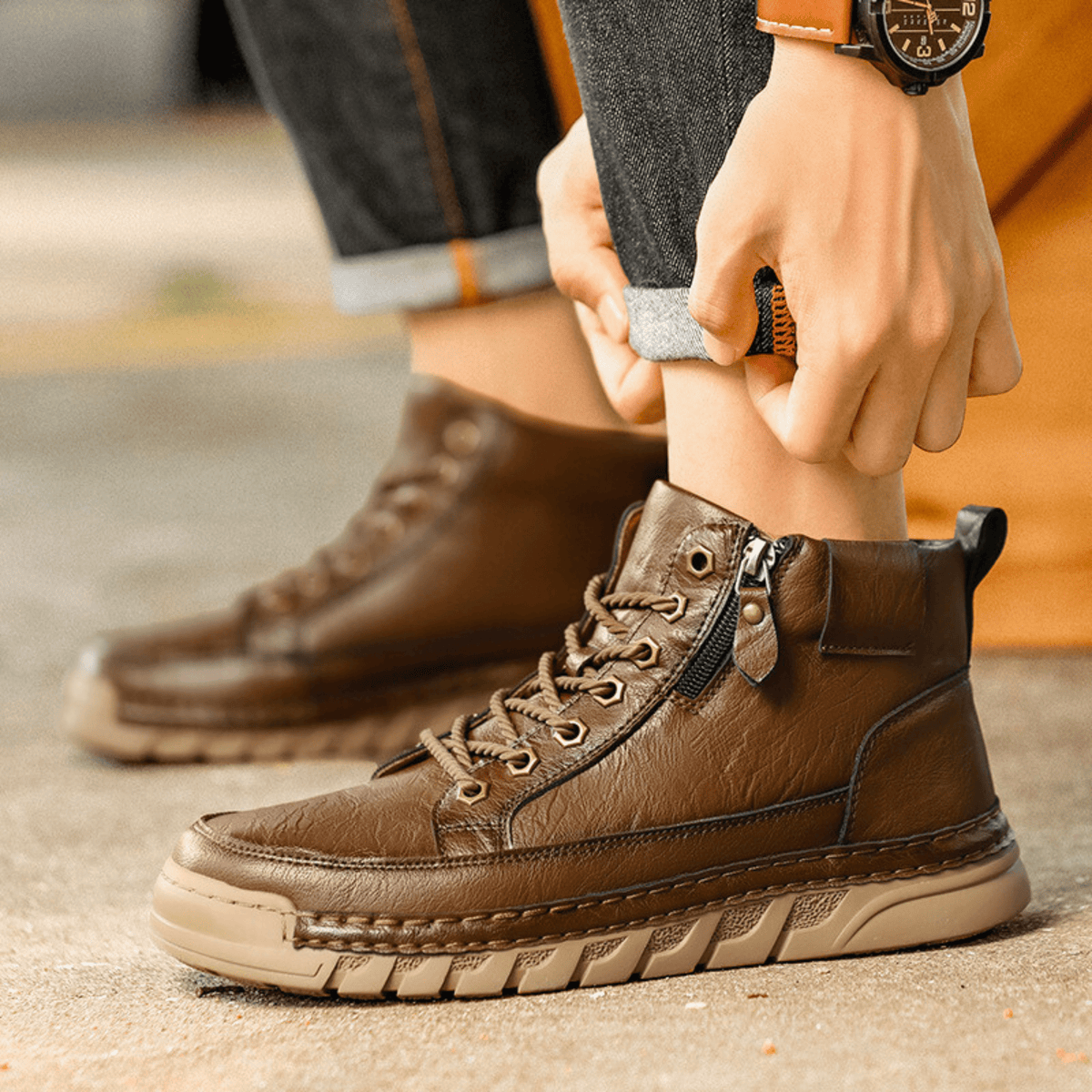 GUILLAUME | BOTTES EN CUIR POUR HOMME